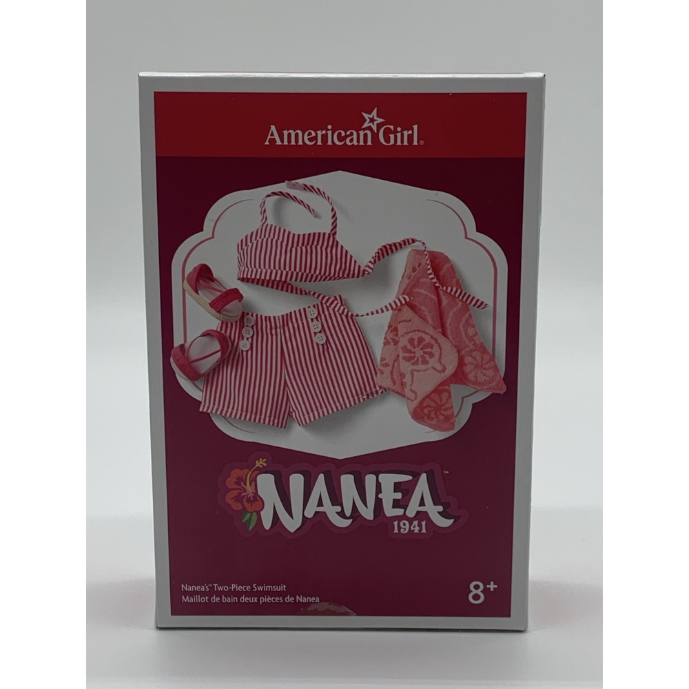American Girl Nanea 1941 Two-Piece Swimsuit Set Retired Hawaiian Outfit 6758